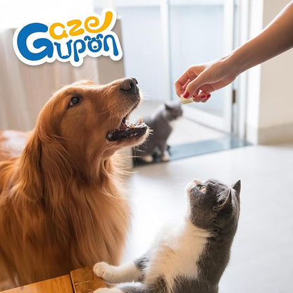 gazeupon Freeze Dried Chicken Treats for Dogs & Cats, Single Ingredient Natural and Healthy Training Treats & Food Topper, High Protein Dog Snacks,10.58 oz