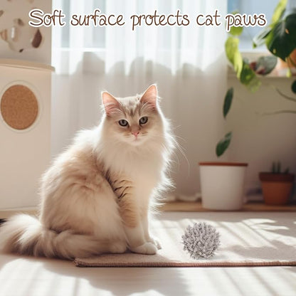 9Pcs Cat Pom Pom Balls, Cats Ball Toys with Bells, 2 inches Soft Cat Balls Toy for Indoor, Assorted Color Yarn Puffs Ball for Cats, Kitten Chasing Toys for Kitty, Pet Interactive Play(Multi-Color)