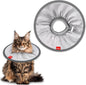 Agape Soft Cat Cone, Comfy Collar to Stop Licking & Scratching, Lightweight Recovery Collar for Cats After Surgery, Adjustable Elizabethan Collar for Neuter Recovery, Waterproof Neck Cones for Cats