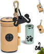 Dog Waste Bag Dispenser Dog Poop Bag Dispenser for Leash Accessory dog Poop Bag Holders Fits Dog Leash Include Hand Free Holder, Khaki, No-KaqiXYB