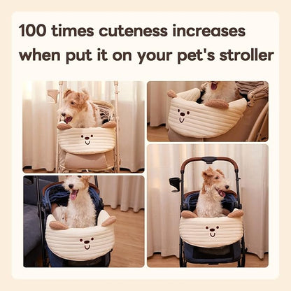 Dog Stroller Cushion & Mat, Pet Stroller Cushion for Dogs & Cats, Ideal Pet Accessories for Comfortable Rides