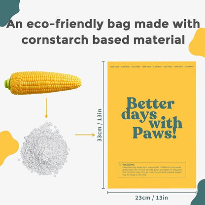 Dog Poop Bags Rolls Biodegradable 100% Leak Proof Thickened Waste Bags - 600 Count 40 Rolls - Cornstarch Based Doggie Poop Bag for Small and Big Dogs（Lavender）