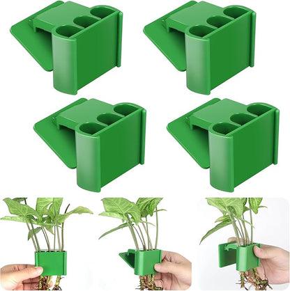 4Pcs 3 Holes Upgraded Aquatic Plant Cup Aquarium Plant Holder for Tank, Hanging Aquarium Plant Holder, Aquarium Aquatic Plant Cultivation, Aquarium Plant Decoration.