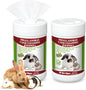 2 Pack Small Animal Cage Wipes 120 Count Small Animal Cage Clean up Wipes Removes Stubborn Caked-on Hamster Cage Cleaner for Pet Bunny Supplies Cleaning Deodorizing