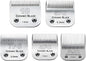 5PACK Dog Grooming Clipper Replacement Blades Compatible with Andis Pet Clipper/Oster A5/Wahl KM Series Dog Clipper with Ceramic Blade & Stainless Steel Blade (#10+5FC+7FC+3FC+4FC)