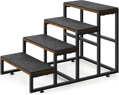 Dog Stairs for High Beds 4 Steps Dog Stairs for Small Medium Dogs Pet Stairs/Steps for Puppy, Cats, and Dogs, Easy to Walk on Dog Step for Beds and Cars