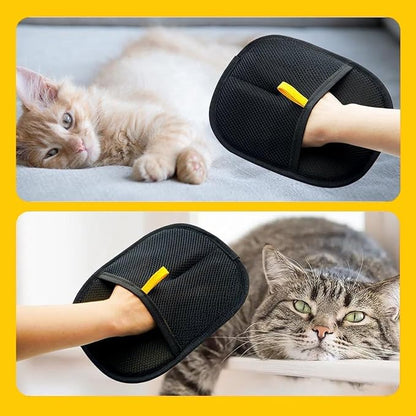 2025 New Pet Hair RemovalGlove,Upgraded Animal Fur Removal Tool,Yomi Pet Hair Remover Glove, Washable Reusable Double Sided Static Pet Hair Removal Glove forCouch,Furniture,Carpet,CarSeat. (2pcs)