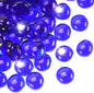 1LB Cobalt Blue Flat Glass Marbles for Vases, Gemstone Beads Vase Filler Decorative Glass Pebbles for Fish Tank, DIY Crafts, Aquarium Decor Rocks