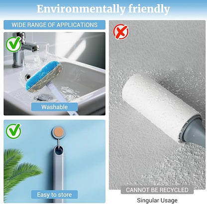 4 in 1 Multifunctional Reusable Pet Hair Remover Brush,Dog & Cat Hair Remover Tool for Couch,Bedding & Carpet,Washable Fur Remover with Dual-Sided Cleaning Brush