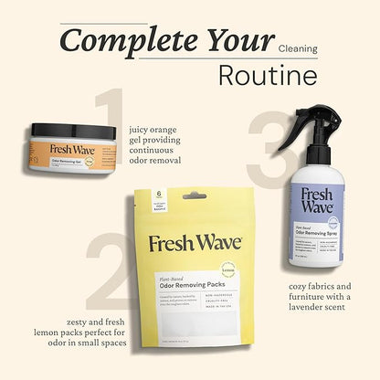 Fresh Wave Orange Odor Removing Gel, 7 oz., Pack of 3