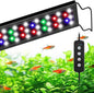 AQQA Aquarium Light,Full Spectrum Fish Tank Light for Plants,3 Mode+Timer+Adjustable Brightness,High Brightness LED Beads with Extendable Brackets for Freshwater (30W for 40-48inch)