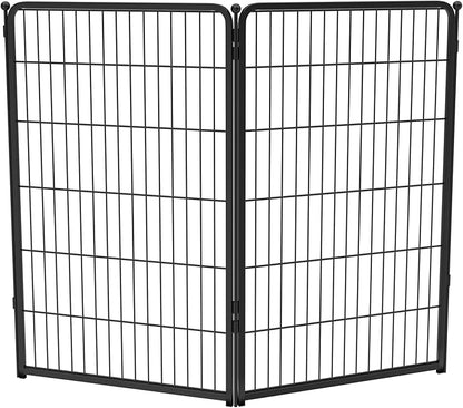 FXW Homeplus Unleashed Indoor Dog Playpen - Stress-Free and Safe Play, Heavy Duty 45 Inch 2 Wire Panels Dog Pen for Large Dogs, Black│Patented