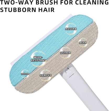 4-in-1 Pet Deshedding Tool for Cats and Dogs, a Multi-Functional pet Hair Remover. This extendable Dog and cat Hair Removal Brush is Suitable for Furniture, Sofas, and Carpets