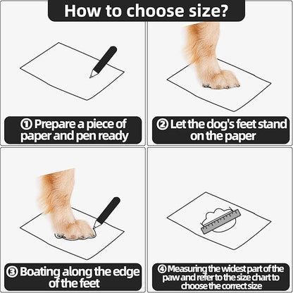 Dog Shoes for Medium Dogs, Large Dog Boots for Winter Snow, Hot Pavement, Dog Booties & Paw Protectors Size 3