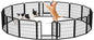 24 Inch Dog Playpen - 16 Panels Metal Pet Exercise Pen for Puppy, Indoor/Outdoor Dog Fence for Yard, Garden, Camping & RV Travel