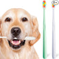 Dog Toothbrush Kit 2 Pack, Ultra Soft Pet Tooth Brush for Medium to Large Dogs, Animal Teeth Brushing Kit for Easy Dental Cleaning