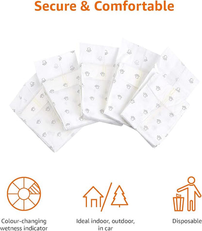 Amazon Basics Male Dog Diapers, 30 Count, Large, Ultra Absorbent Disposable Wrap with Secure Fit, Leakproof and Comfortable