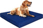 Dogbed4less Luxury Extra Large Orthopedic Memory Foam Dog Bed for Large Dogs with Durable Waterproof Internal Case, Removable Washable Denim Cover and Extra Bonus Pet Bed Cover, XL 40X35X4, Blue