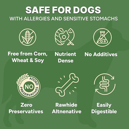 Gaines Family Farmstead Beef Chips for Dogs – 6 oz, Natural Single-Ingredient Dog Treats, High-Protein Rawhide-Free Chews, Healthy Grain-Free Snacks, Made in USA