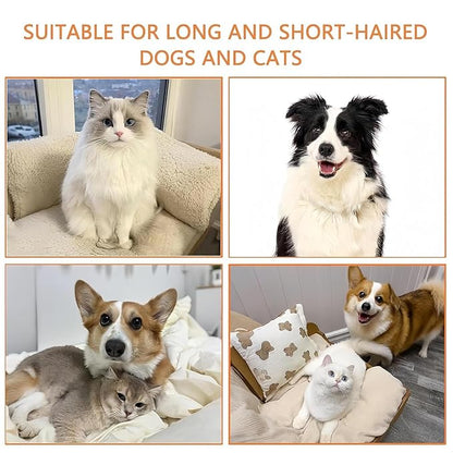 4 in 1 Cat Steam Brush,cat brushes for indoor cats,Rechargeable Steam Cat with Steam,Anti-Static Steam Pet Brushes for Dogs Cats(Khaki)