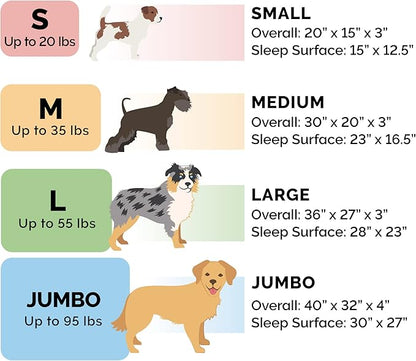 Furhaven Pillow Dog Bed for Large Dogs w/ Removable Bolsters & Washable Cover - Quilted Sofa - Navy (Blue), Jumbo/XL