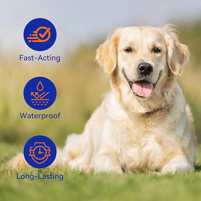 Flea and Tick Prevention for Dogs, Addcool Dog Flea and Tick Treatment, Flea & Tick Control Topical Drops, 3 Doses, Vet-Recommended(23-44 lbs)