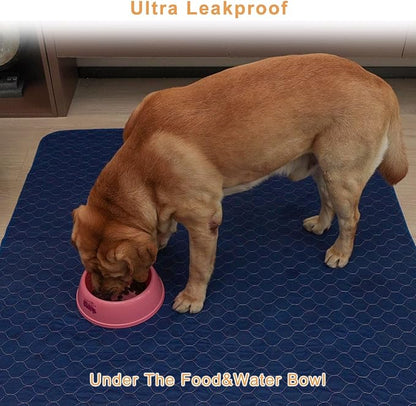 2Pack Washable Pee Pads for Dogs 18”x24”, Quick Dry Puppy Pads, Waterproof, Non Slip, Premium Reusable Dog Training Pads