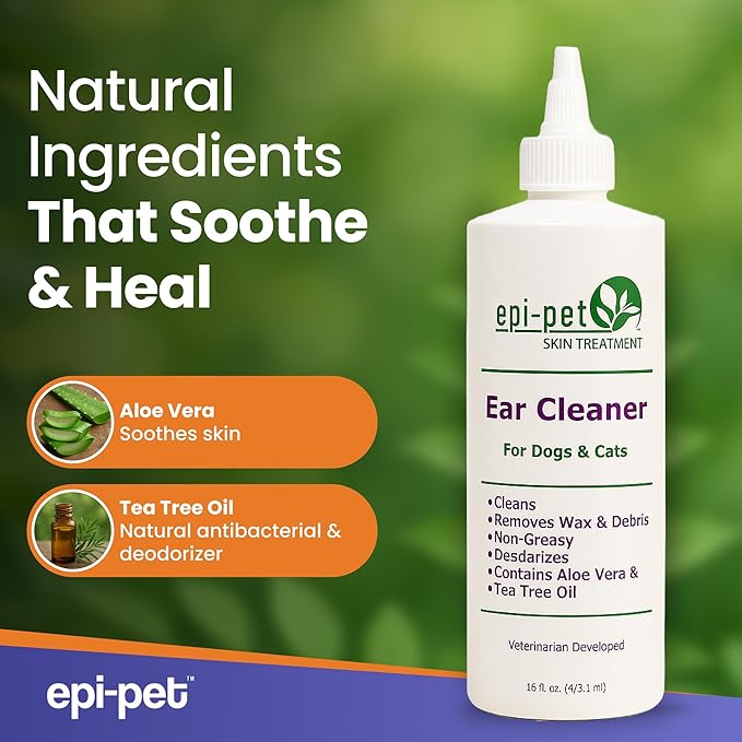 Ear Cleaner for Pets, 16-Ounce (90713)