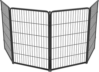 FXW Homeplus Unleashed Indoor Dog Playpen - Stress-Free and Safe Play, Heavy Duty 40 Inch 4 Wire Panels Dog Pen for Medium and Large Dogs, Black│Patented