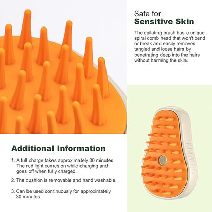 3 In 1 Pet Brush for Shedding, Portable Hair Removal Tool for Cats and Dogs, Deshedding Grooming Brush for Indoor Pets