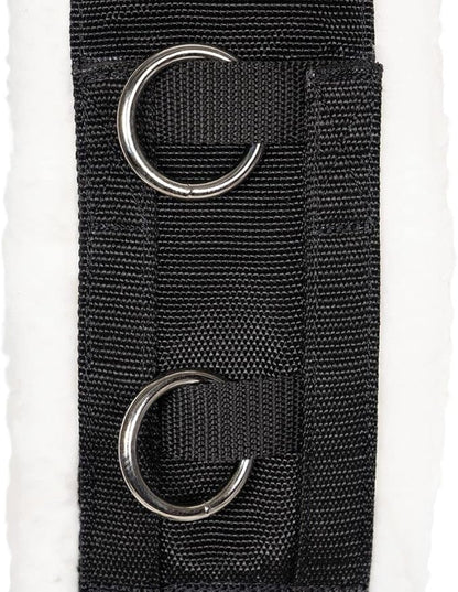 Dura-Tech Fleece Lined Training Surcingle for Horses | Essential for Lunging Work | Comfortable Fleece Lining | Durable Poly Material | Versatile D-Ring Placement | Suitable for All Training Levels
