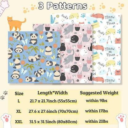 31.5" Cat Wrap for Grooming-Premium Cat Grooming Wrap Cat Restraint for Nail Clipping, Self-Adherent Soft Cat Blanket to Wrap Cat Anti-Scratch Anti-Escape Grooming Bag (Pink, XXL)