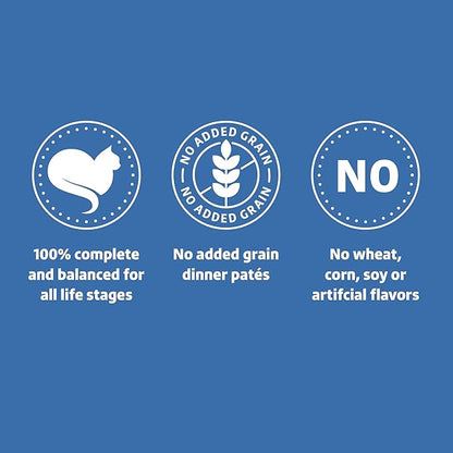 Amazon Brand - Wonder Bound Wet Cat Food, Pate, No Added Grain, (Salmon), 3 ounce (Pack of 24)