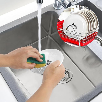 6 Pack Cat Food Bowl, Ceramic Cat Bowls, Anti Whisker Fatigue Cats Bowl Set,5.5 Inches Shallow Wide Kitten Plates for Food and Water (Cat's Paw+Fishbone)