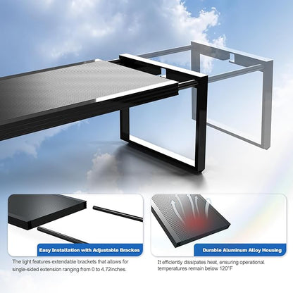 FZONE LED Aquarium Light with APP Control, Full Spectrum for 47-55" Planted Aquariums, Timer Sunrise/Sunset,72W (Light 120)