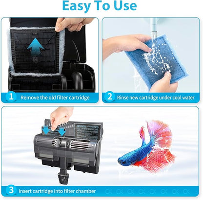 24 Pack Rite-Size C Filter Cartridges Compatible with Marineland Penguin PRO Power Filters 275/375 & Original Penguin Power Filters 200/350 - Rite-Size C Replacement Filter Cartridges