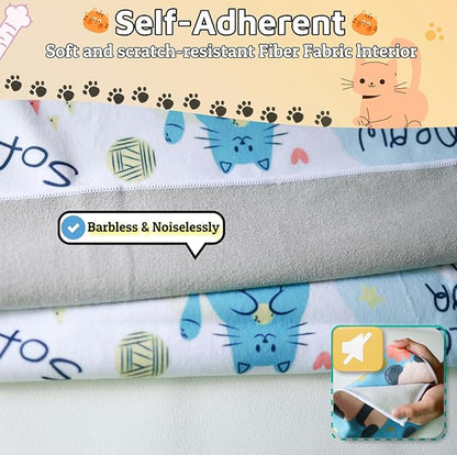 31.5" Cat Wrap for Grooming-Premium Cat Grooming Wrap Cat Restraint for Nail Clipping, Self-Adherent Soft Cat Blanket to Wrap Cat Anti-Scratch Anti-Escape Grooming Bag (White, XXL)