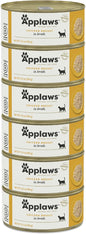 Applaws Natural Wet Cat Food in Broth, Limited Ingredient Canned Wet Cat Food, No Additives, Made with Natural Ingredients, Chicken Breast in Broth (6 x 5.5oz Cans)