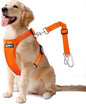 Dog Seat Belt, Safety Vest Dog Car Harness with Adjustable Buckle Dog Seat Belt for Vehicle Nylon Pet Safety Seat Belts Heavy Duty(L, Orange)