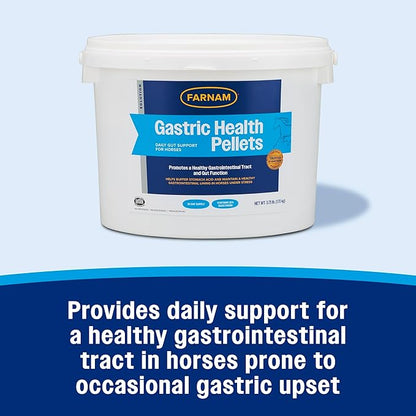 Farnam Gastric Health Pellets, Daily Gut and Digestive Health Supplement for Horses Helps Maintain a Healthy Gastrointestinal Tract and Gut Function