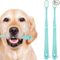 Dog Toothbrush Kit 2 Pack, Ultra Soft Pet Tooth Brush for Medium to Large Dogs & Cats, Animal Teeth Brushing Kit for Easy Dental Cleaning, 2 Pcs, Green