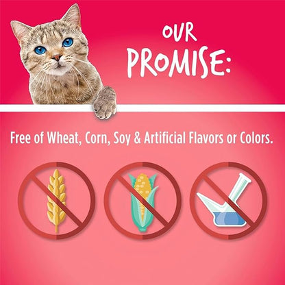 Fruitables Cat Crunchy Treats For Cats – Healthy Low Calorie Packed with Protein – No Wheat, Corn or Soy – Made with Real Salmon with Cranberry – 2.5 Ounces
