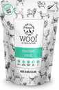 Air Dried WOOF Chicken Neck Treat - Mixer, or Topper - Air Dried, High Protein,Natural, Single Ingredient - 1.76oz