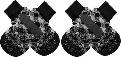 EXPAWLORER Anti Slip Dog Socks to Prevent Licking Paws, Dog Shoes for Hot Pavement, Dog Booties for Small Medium Large Senior Dogs, Traction Control Dog Boots & Paw Protectors for Hardwood Floors