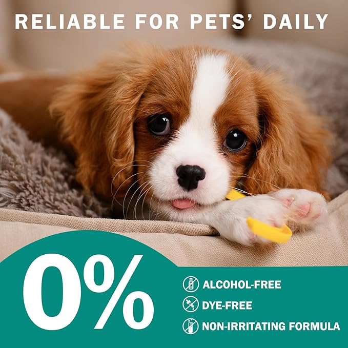 Eyes Wipes for Dogs & Cats Dog Cleaning Grooming Deodorizing Wipes Kit Wash Cleaner for Eyes Wrinkle Face Gently Remove Tear Stain Eye Debris 25pcs Unscented