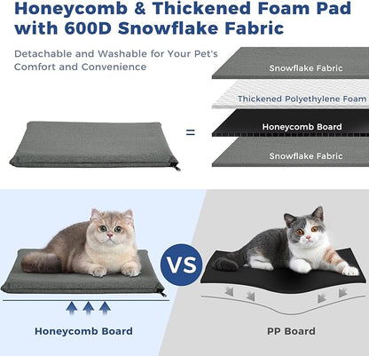 Apollo Walker Pet Carrier Backpack for 4-15lb Cats and Dogs, Puppies, Safety Features and Cushion Back Support | for Travel, Hiking, Outdoor Use (Gray)