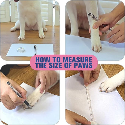 EXPAWLORER Anti Slip Dog Socks to Prevent Licking Paws, Dog Shoes for Hot Pavement, Dog Booties for Small Medium Large Senior Dogs, Traction Control Dog Boots & Paw Protectors for Hardwood Floors