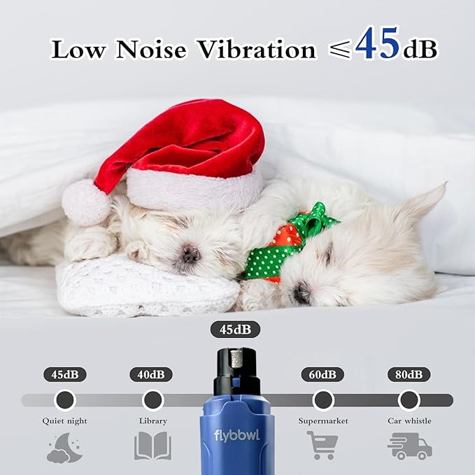 Dog Nail Grinder Quiet: Silent Grind Pro Dog Nail Trimmers - Cat Nail Clippers for Indoor Cats - Dog Nail Trimmers for Large Medium Small Dogs and Cats