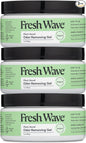 Fresh Wave Odor Removing Gel, 7 oz., Pack of 3 - Odor Absorbers for Home, Safer Odor Relief, Natural Plant-Based Odor Eliminator, Every 7 oz. lasts 15-30 Days, For Cooking, Trash & Pets