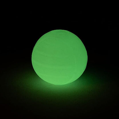 Amazon Basics Dog Toys, Interactive Glow Rubber Balls, (Pack of 3), 2.5 inch, Beige